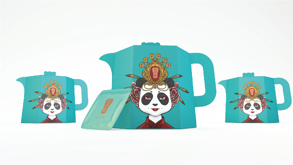 花小妃传统茶-外包装盒设计